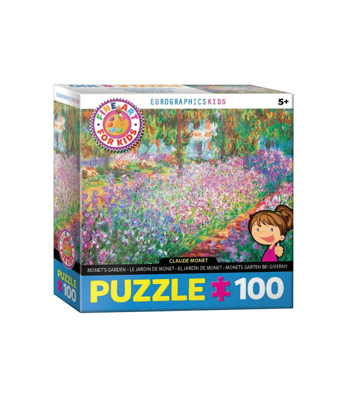 Puzzle da 100 Pezzi - Monet, Claude: Monet's Garden by Claude Monet 100-Piece Puzzle