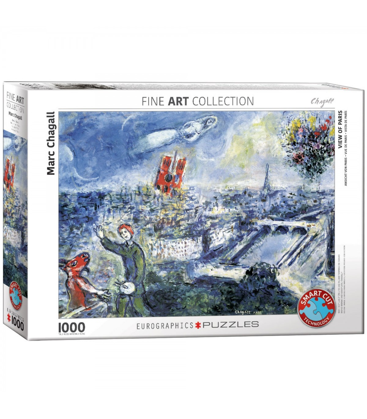 Puzzle da 1000 Pezzi - Chagall, Marc : Le Bouquet de Paris by Chagall