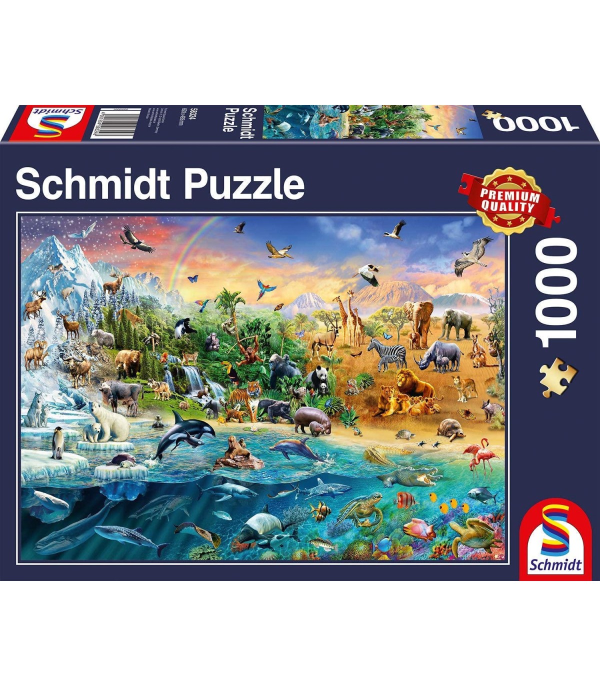 Puzzle da 1000 Pezzi - Il Mondo Animale