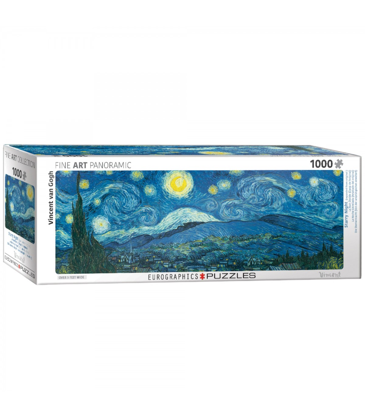 Puzzle da 1000 Pezzi Panorama - van Gogh, Vincent: Starry Night Panorama