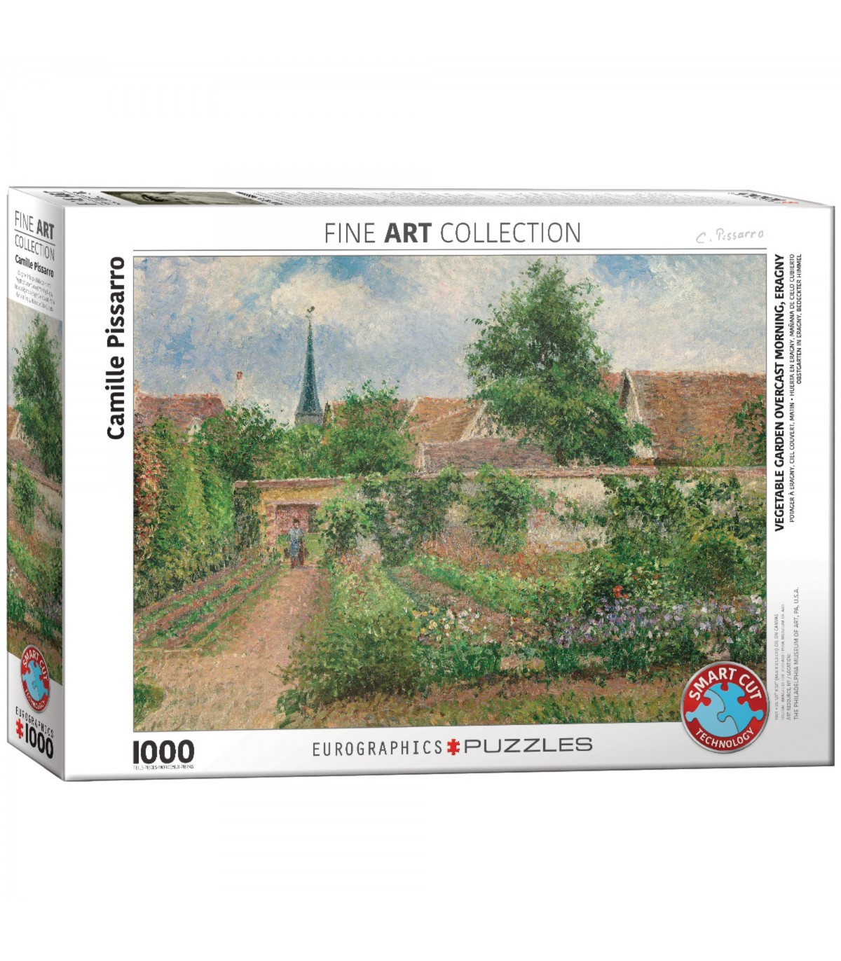 Puzzle da 1000 Pezzi - Pissaro: Vegetable Garden Overcast by Pissaro