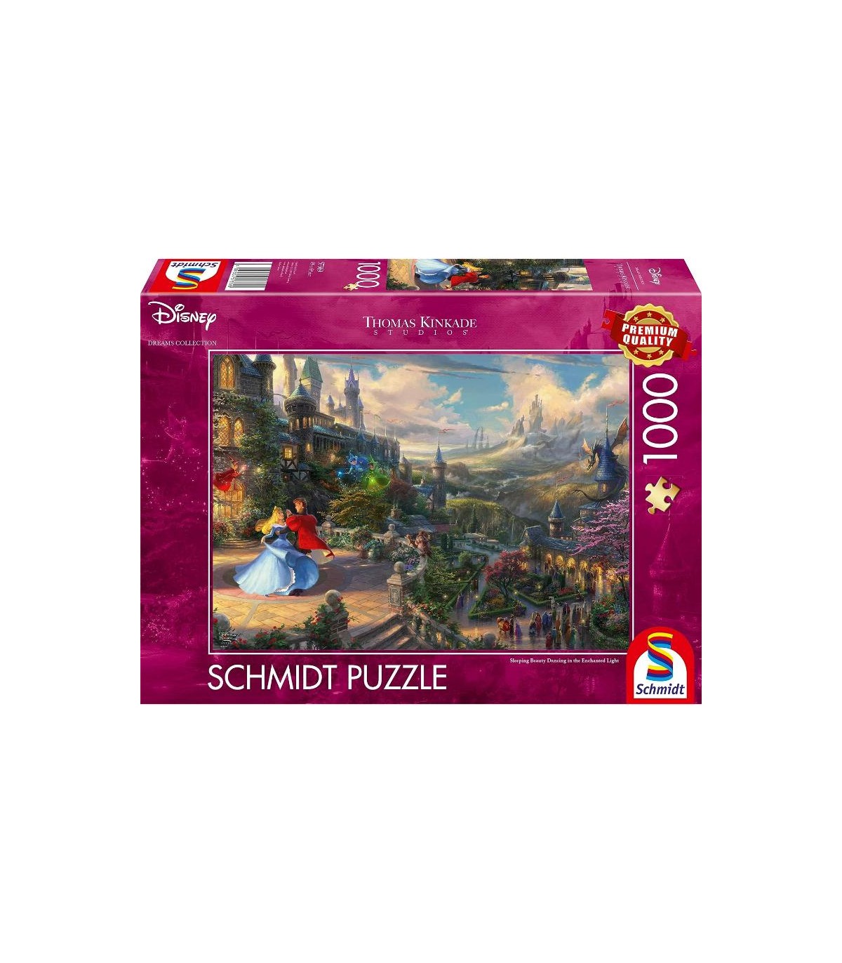 Puzzle da 1000 Pezzi - Thomas Kinkade: La Bella Addormentata Danza Sotto le Luci Incantate