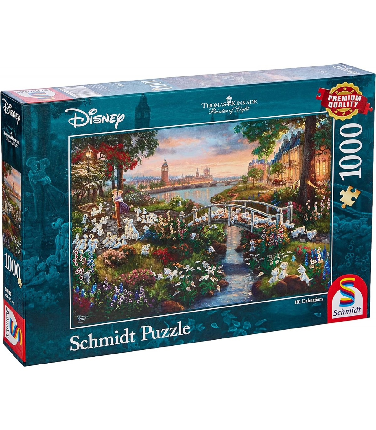 Puzzle da 1000 Pezzi - Thomas Kinkade: La Carica dei 101