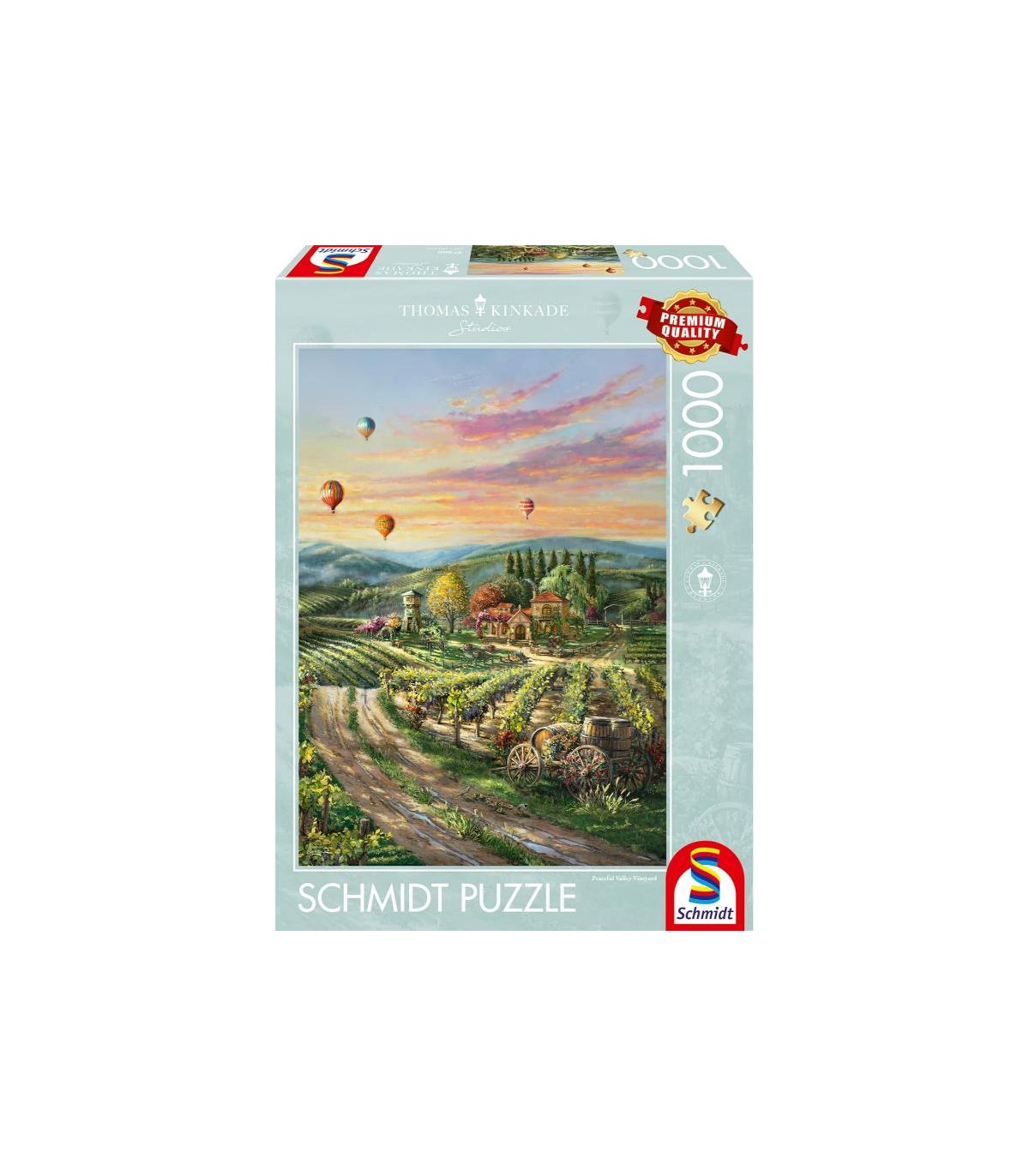 Puzzle da 1000 Pezzi - Thomas Kinkade: Pacifica Valle dei Vigneti