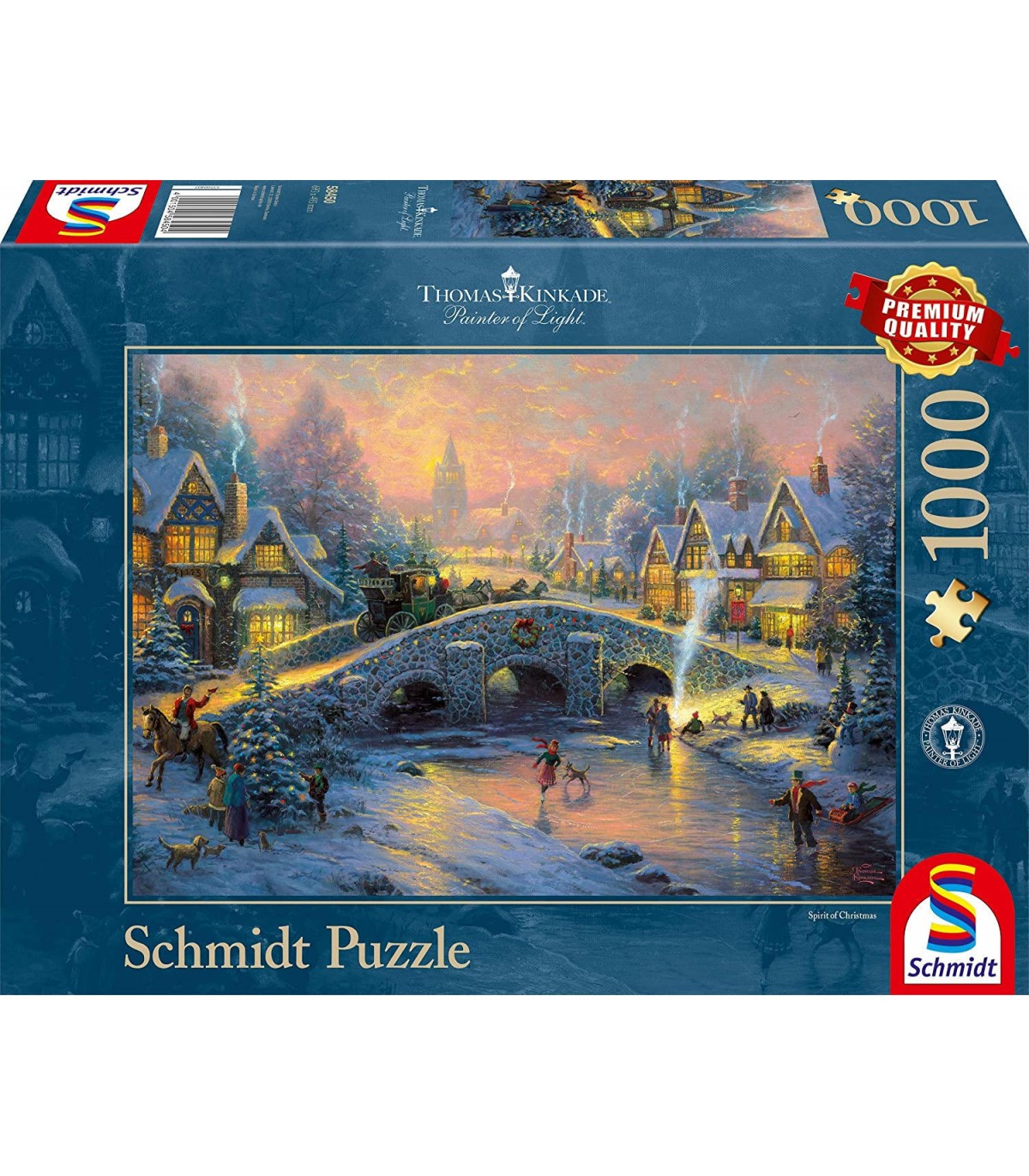 Puzzle da 1000 Pezzi - Thomas Kinkade: Villaggio Invernale