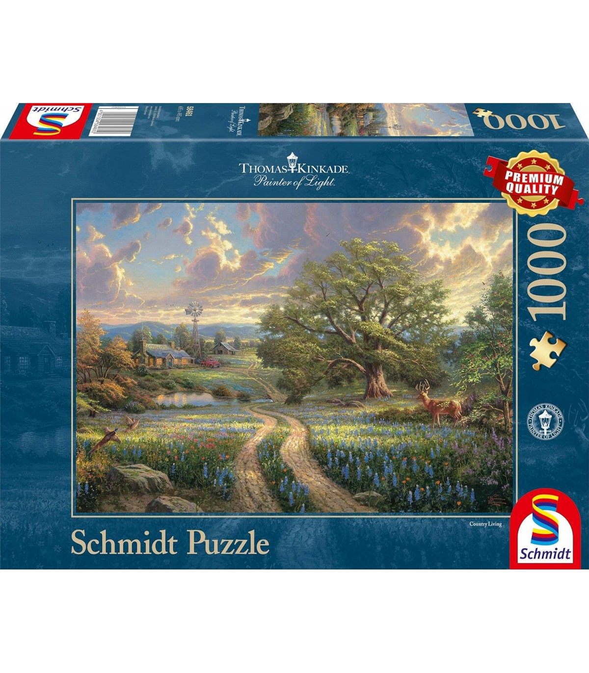 Puzzle da 1000 Pezzi - Thomas Kinkade: Vita di Campagna