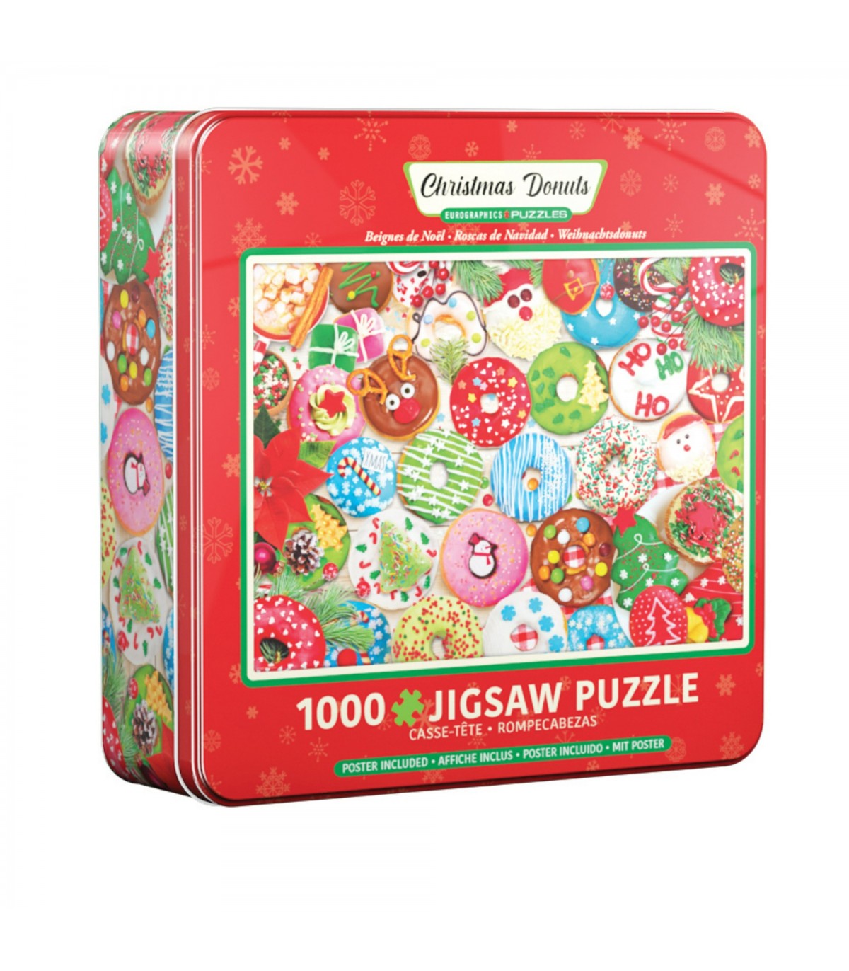 Puzzle da 1000 Pezzi - Tin Box: Christmas Donuts Tin