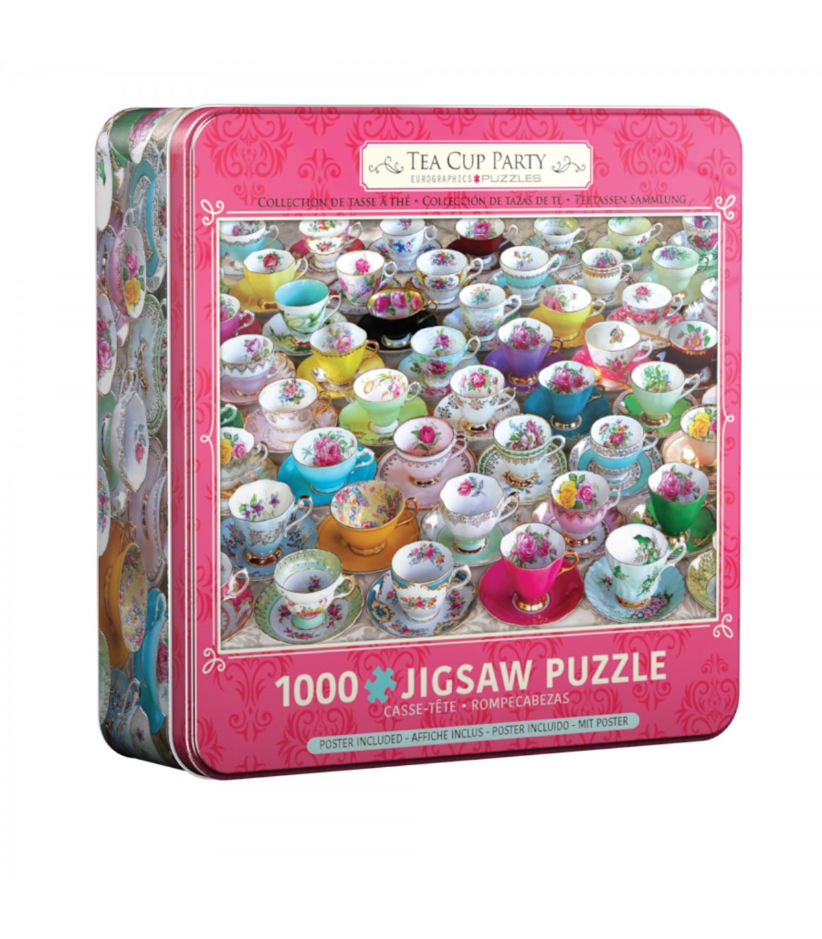Puzzle da 1000 Pezzi - Tin Box: Tin 1000 - Tea Cup Party