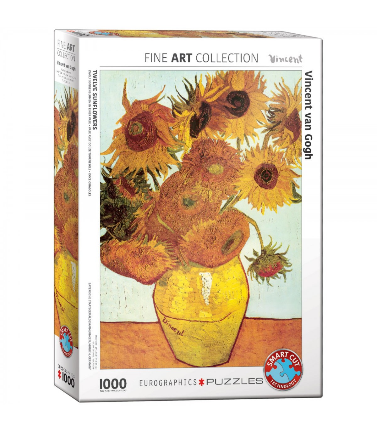Puzzle da 1000 Pezzi - van Gogh, Vincent: Twelve Sunflowers by van Gogh