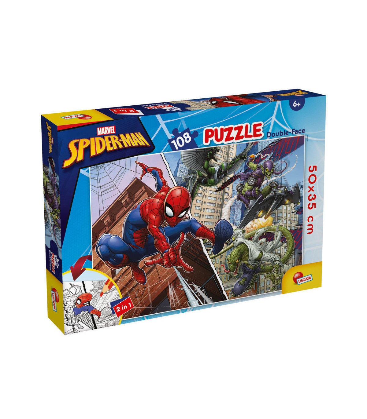 Puzzle da 108 Pezzi - Double Face: Spider-Man
