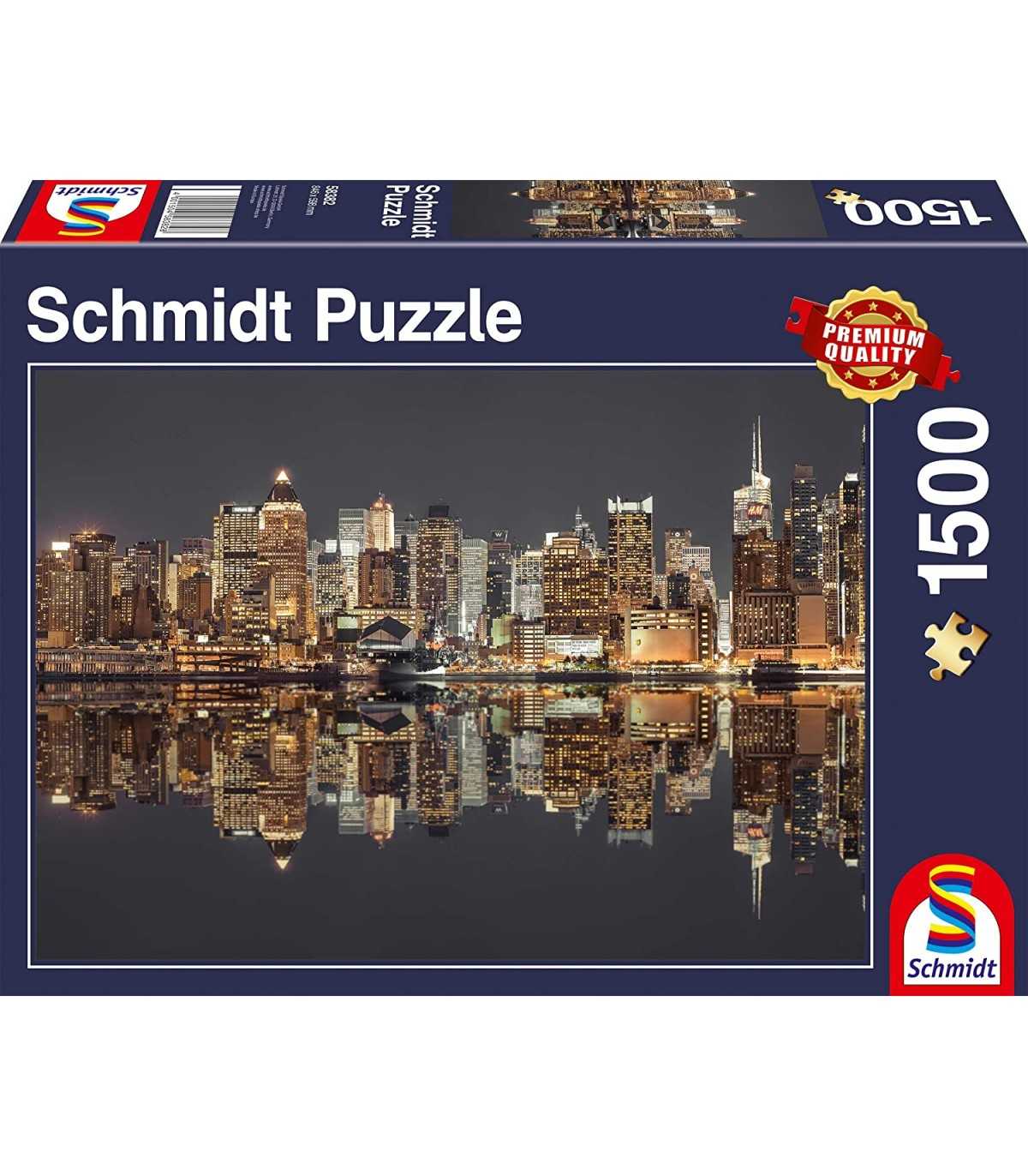 Puzzle da 1500 Pezzi - Skyline di New York di Notte