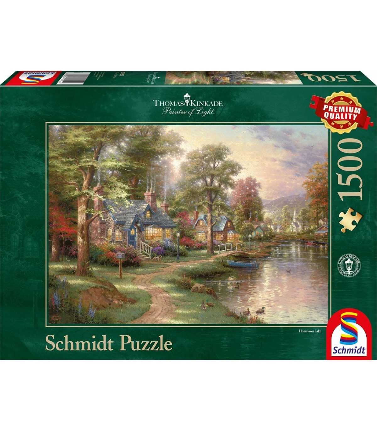 Puzzle da 1500 Pezzi - Thomas Kinkade: Paese Lungo il Fiume