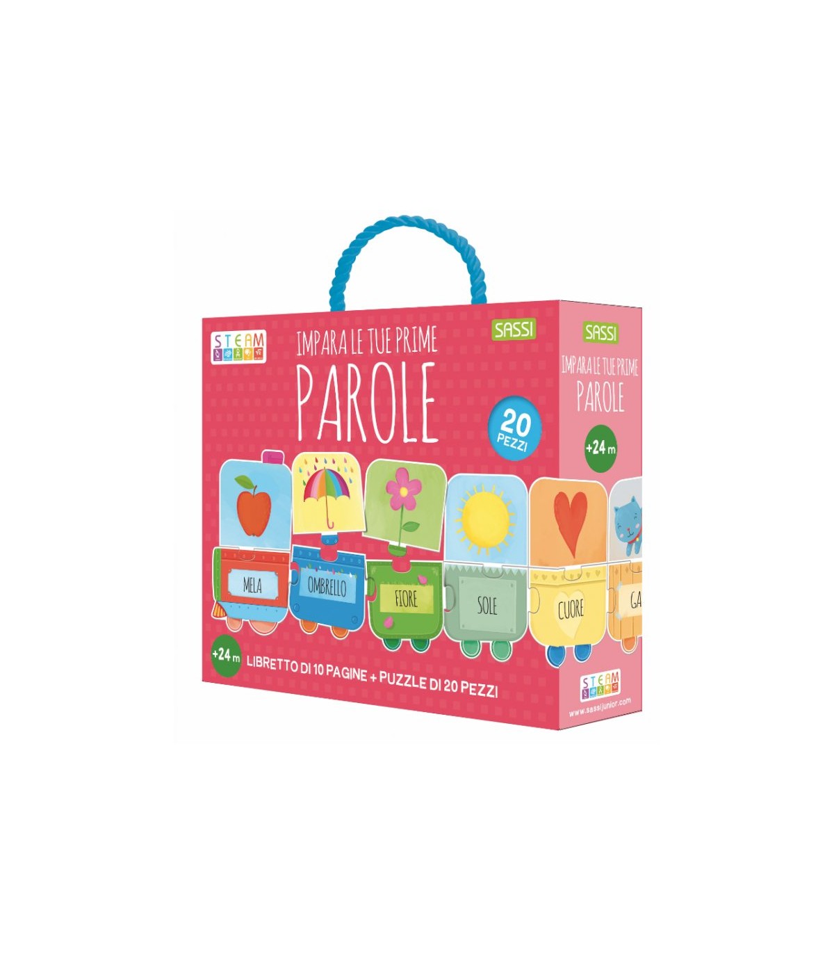 Puzzle da 20 Pezzi - STEAM Puzzle: Impara le Tue Prime Parole