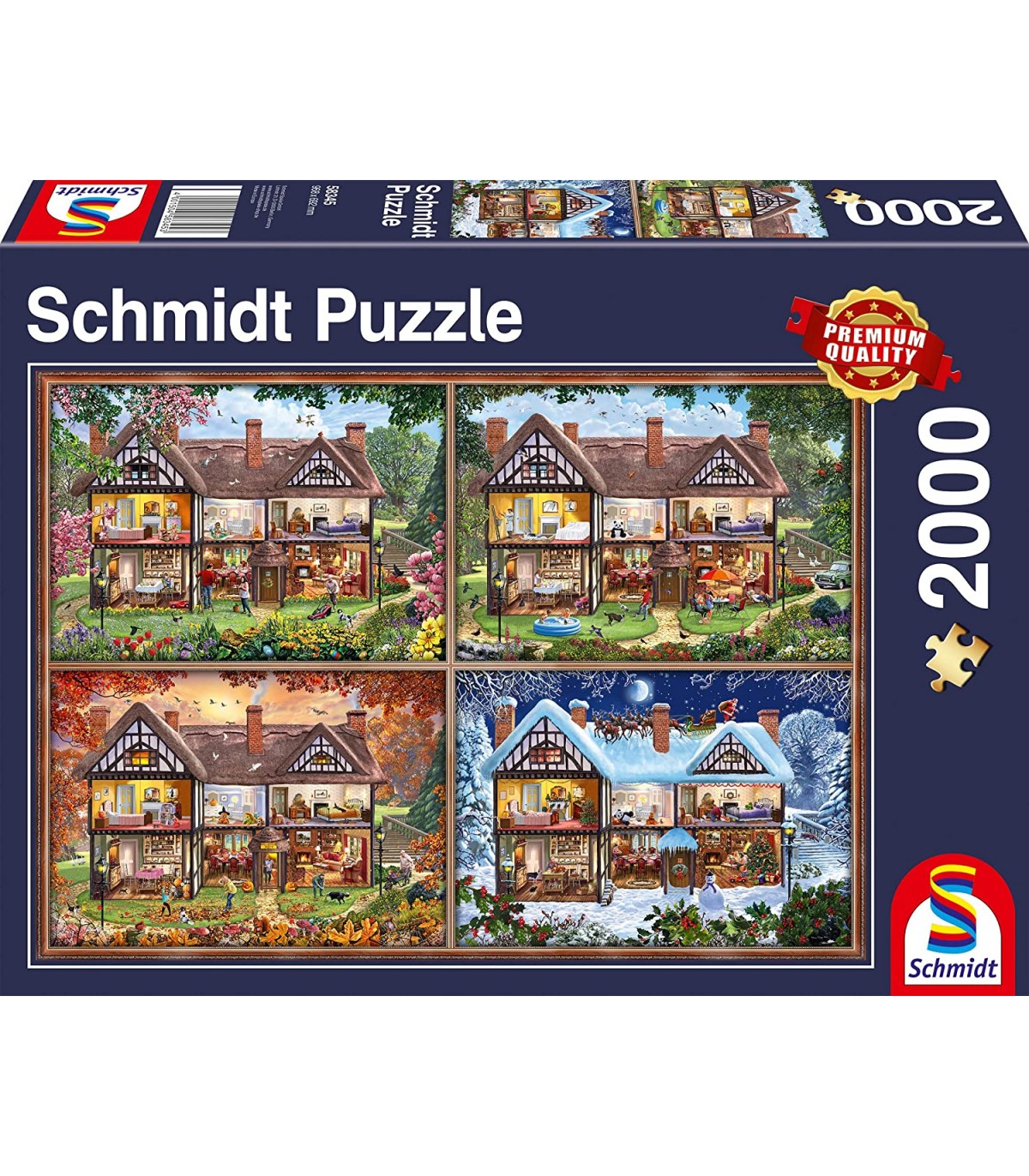 Puzzle da 2000 Pezzi - Le 4 Stagioni della Casa