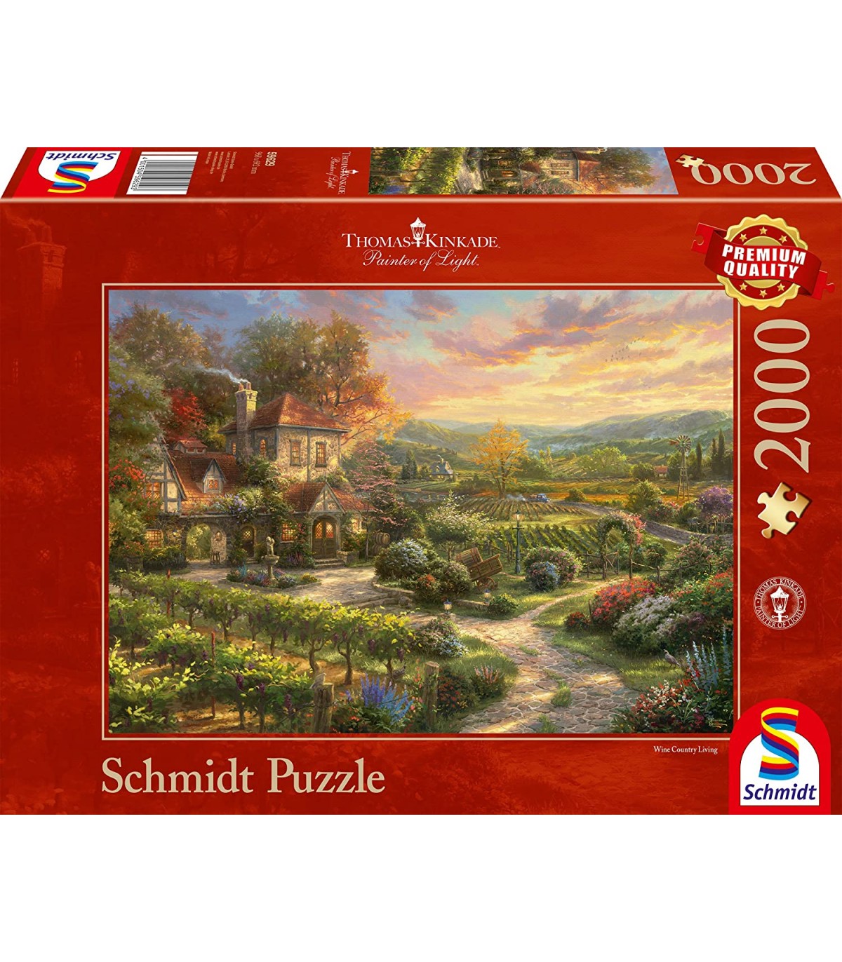 Puzzle da 2000 Pezzi - Thomas Kinkade: Nei Vigneti