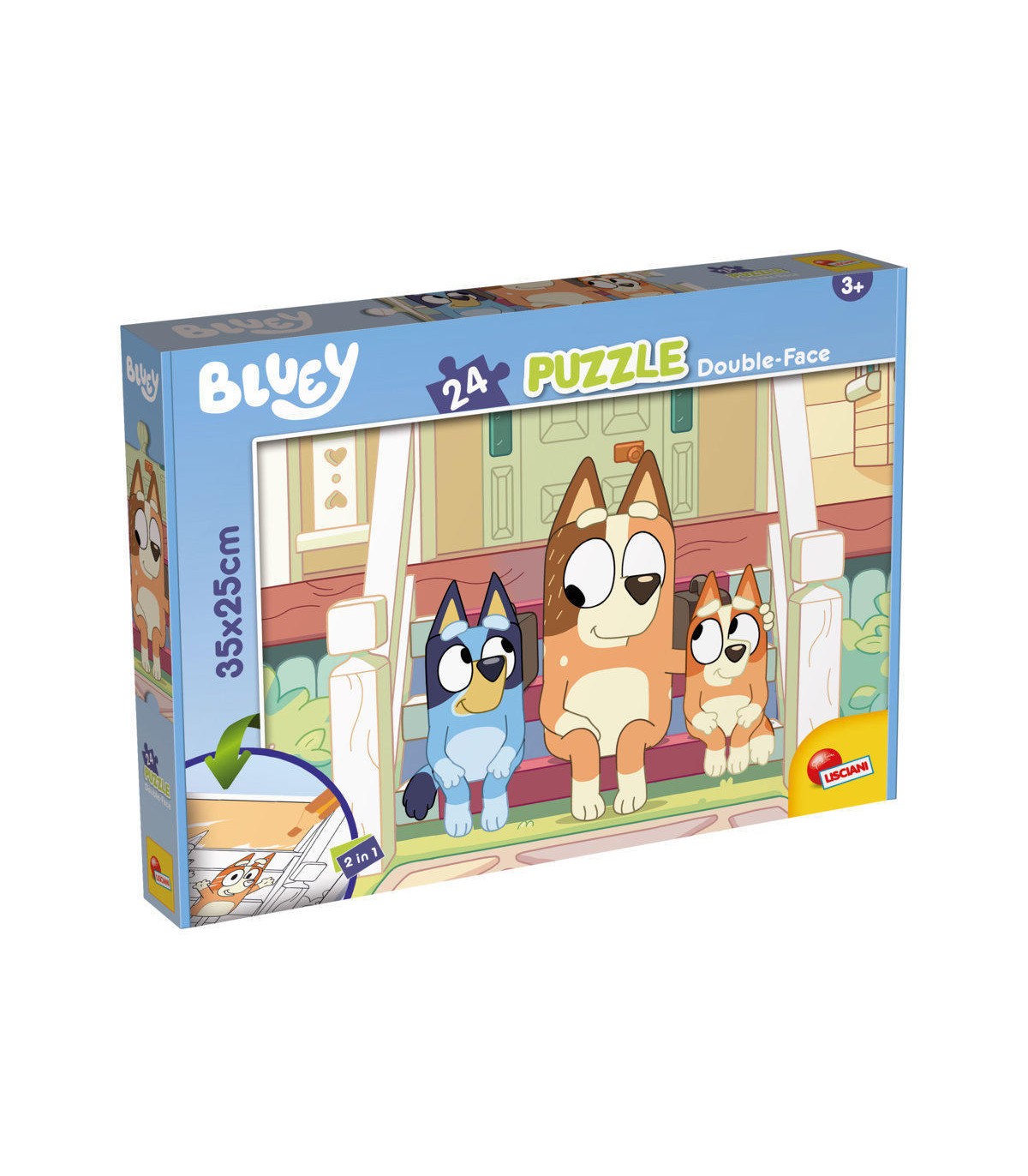 Puzzle da 24 Pezzi - Double Face: Bluey: Mr. Monkey Jocks