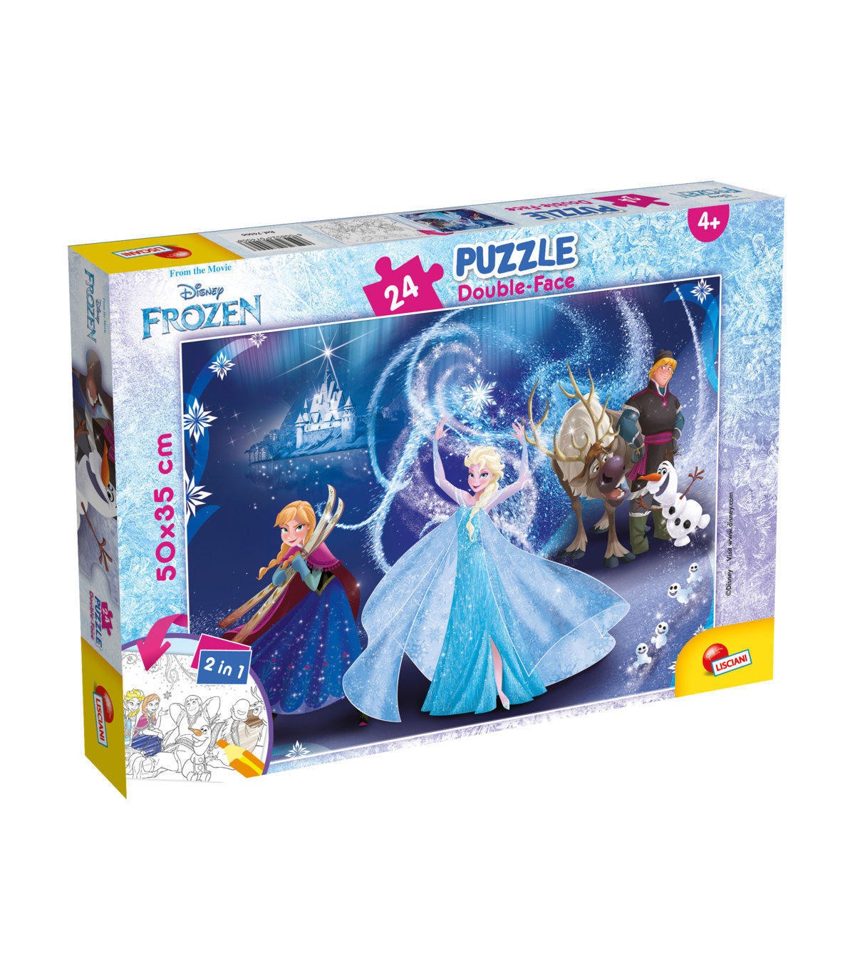 Puzzle da 24 Pezzi - Double Face Plus: Frozen