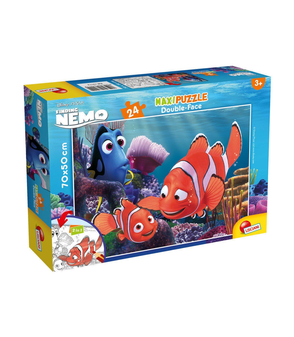 Puzzle da 24 Pezzi Maxi - Double Face: Alla Ricerca di Nemo