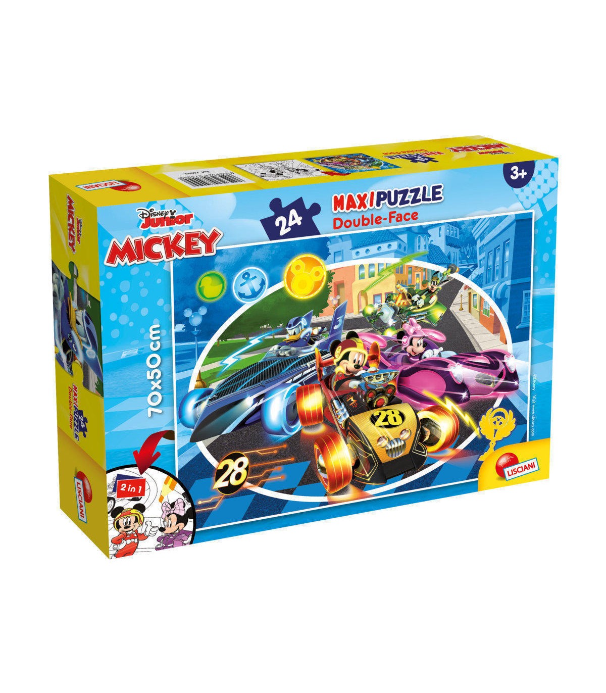 Puzzle da 24 Pezzi Maxi - Double Face: Mickey