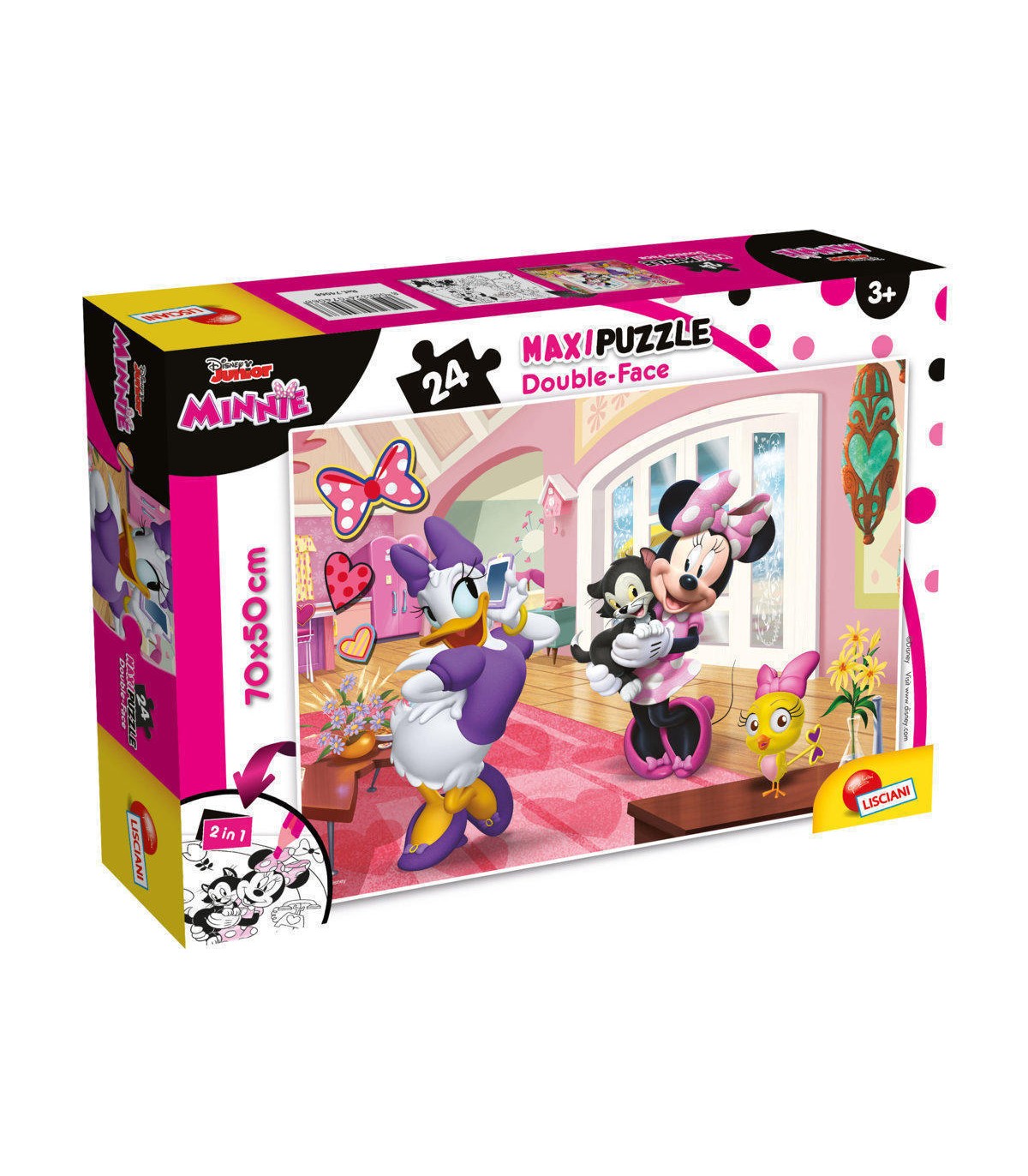 Puzzle da 24 Pezzi Maxi - Double Face: Minnie