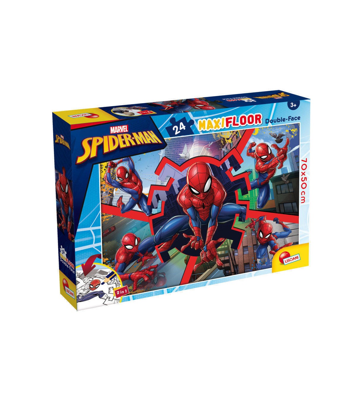 Puzzle da 24 Pezzi Maxi - Double Face: Spider-Man