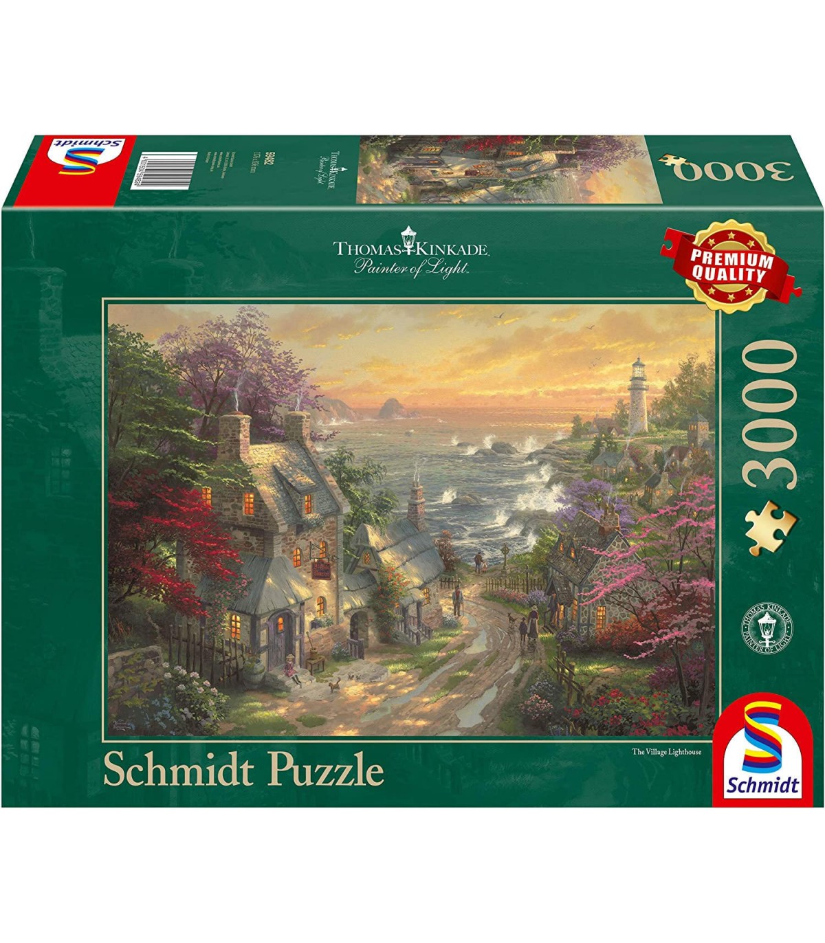 Puzzle da 3000 Pezzi - Thomas Kinkade: Villaggio ai Piedi del Faro