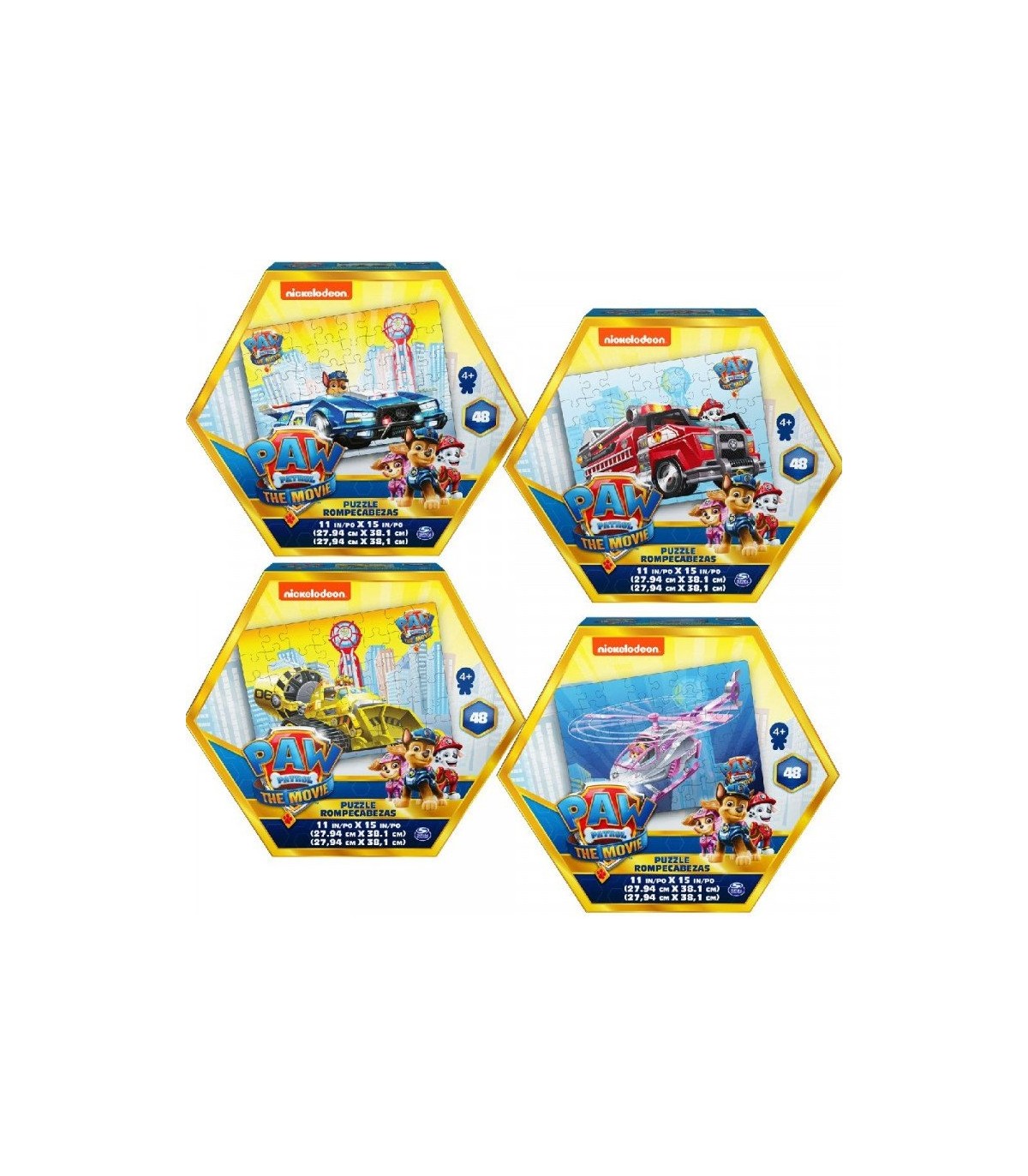 Puzzle da 48 Pezzi Sagomato Paw Patrol The Movie