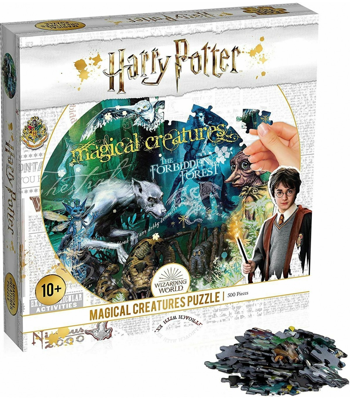 Puzzle da 500 Pezzi Circolare - Harry Potter Creature Magiche