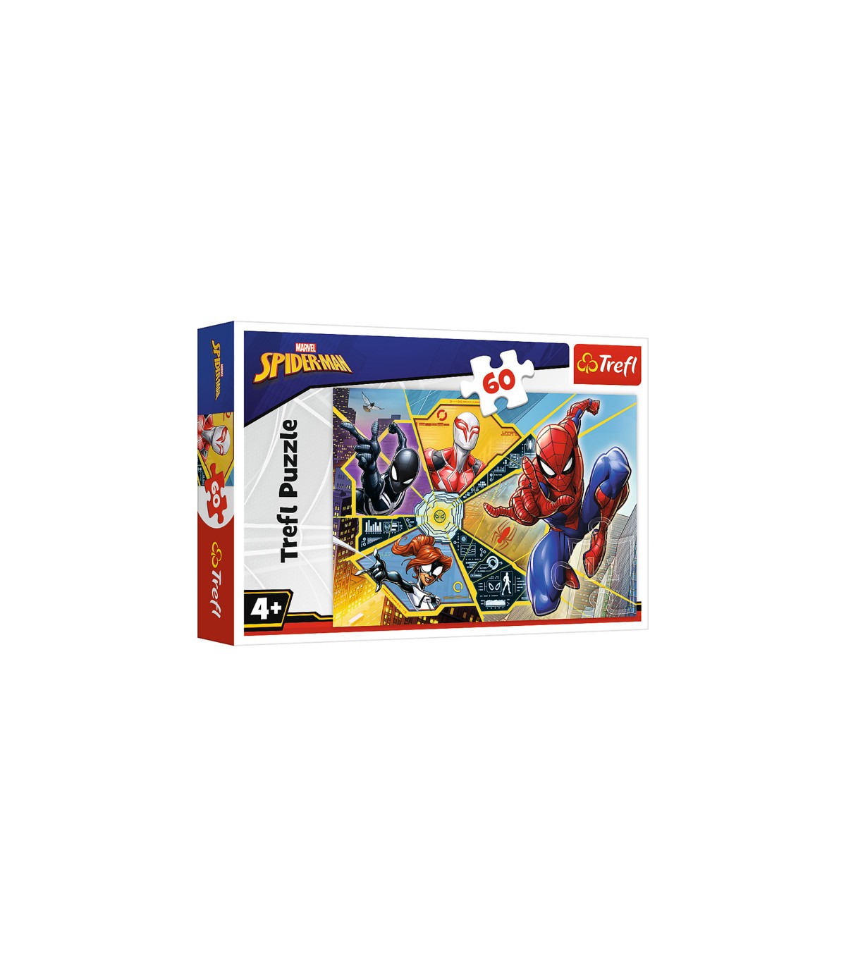 Puzzle da 60 Pezzi - Spider-Man: On the Web