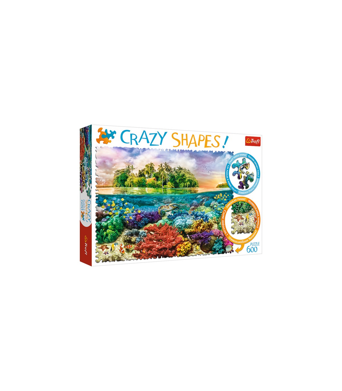 Puzzle da 600 Pezzi - Crazy Shapes: Tropical island