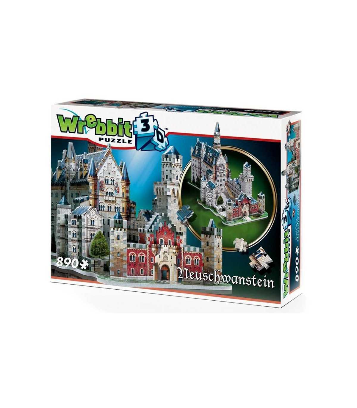 Puzzle da 890 Pezzi 3D - Castello di Neuschwanstein