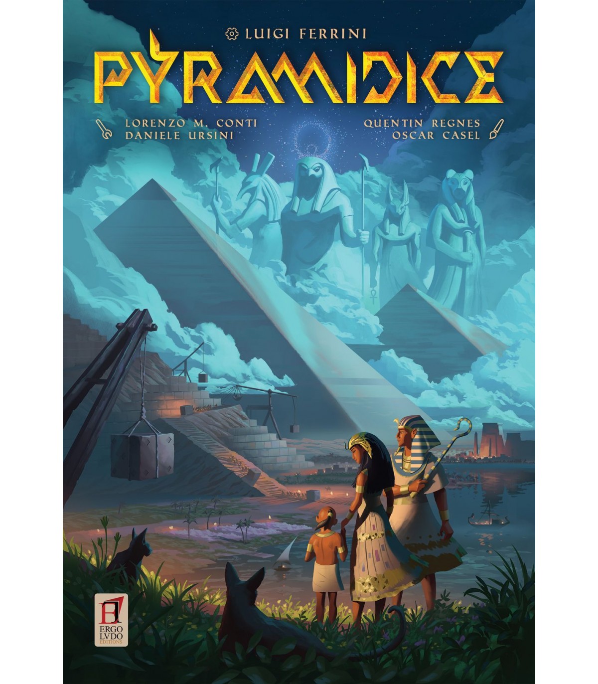 Pyramidice - Gioco da Tavolo Strategico nell'Antico Egitto | 1-4 Giocatori | Edizione Ergo Ludo | Voto GYF 7.3