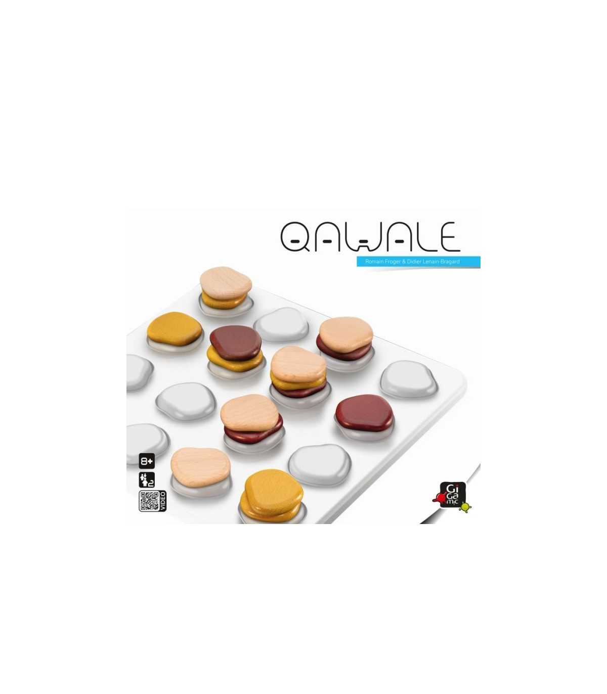 Qawale Gigante - Gioco di Logica Astratta per 2 Giocatori, 65x65 cm, Divertimento e Strategia, Età 8+, Durata 15 min, 2023