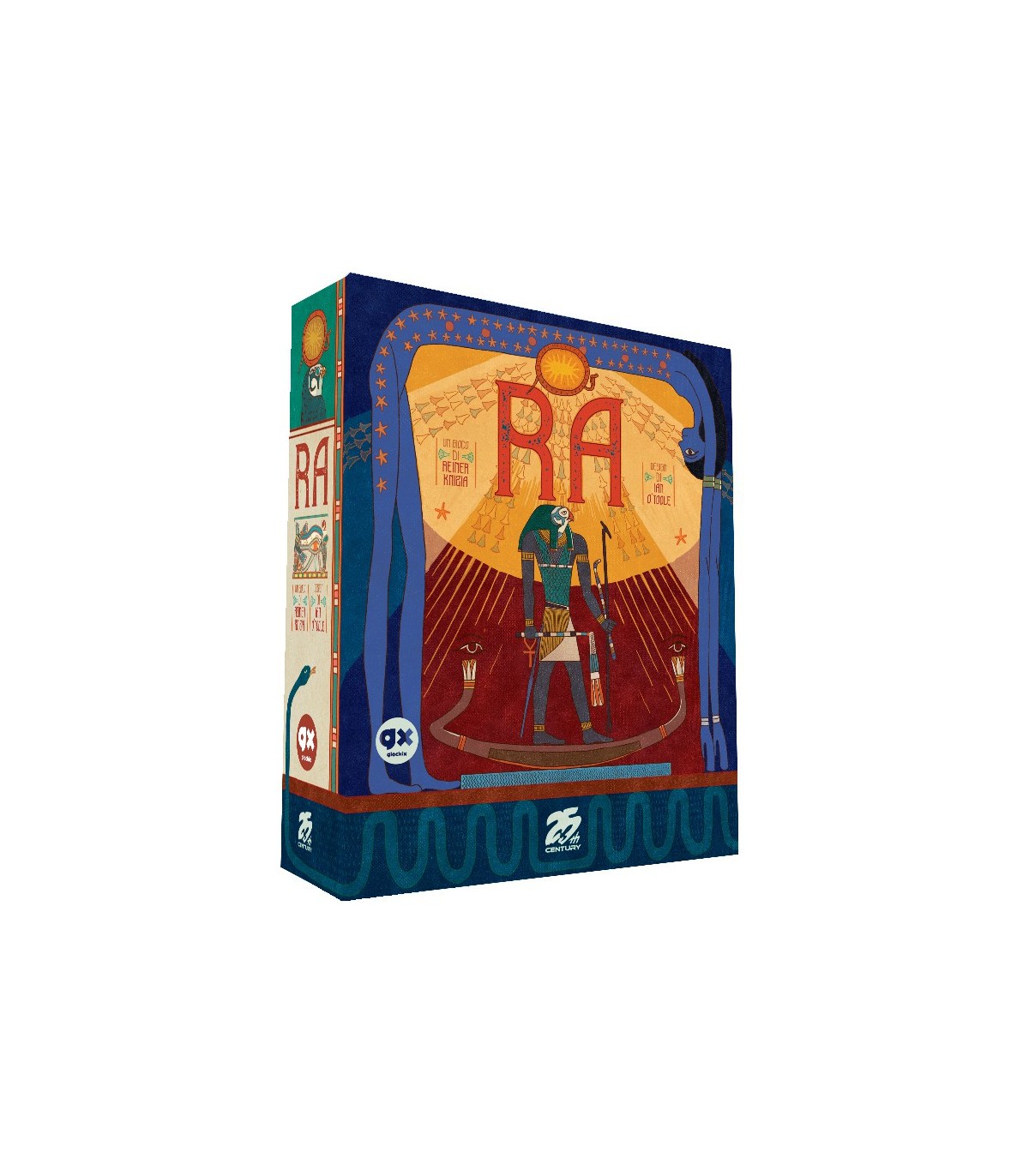 Ra - 25° Anniversario | Gioco da Tavolo di Strategia e Fortuna | Edizione Italiana | 2-5 Giocatori | Reiner Knizia | Giochix