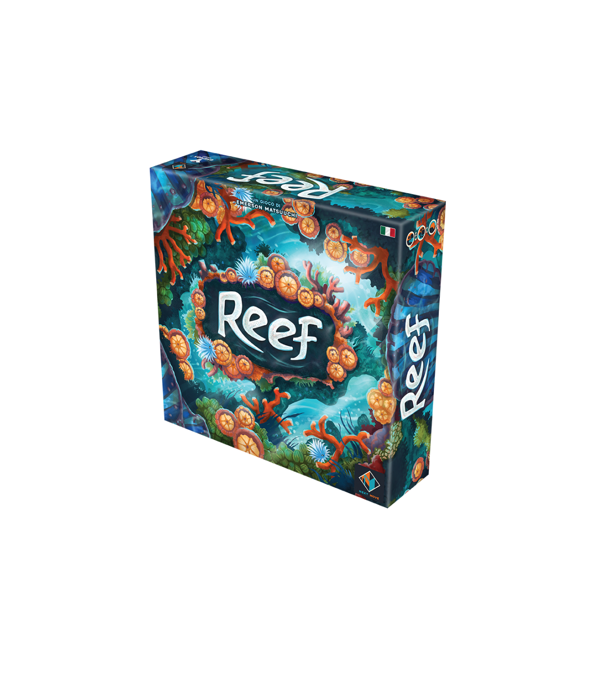 REEF - Gioco da Tavolo Strategico per Famiglie, Gestisci la Tua Barriera Corallina, 2-4 Giocatori, 45 Minuti, Età 8
