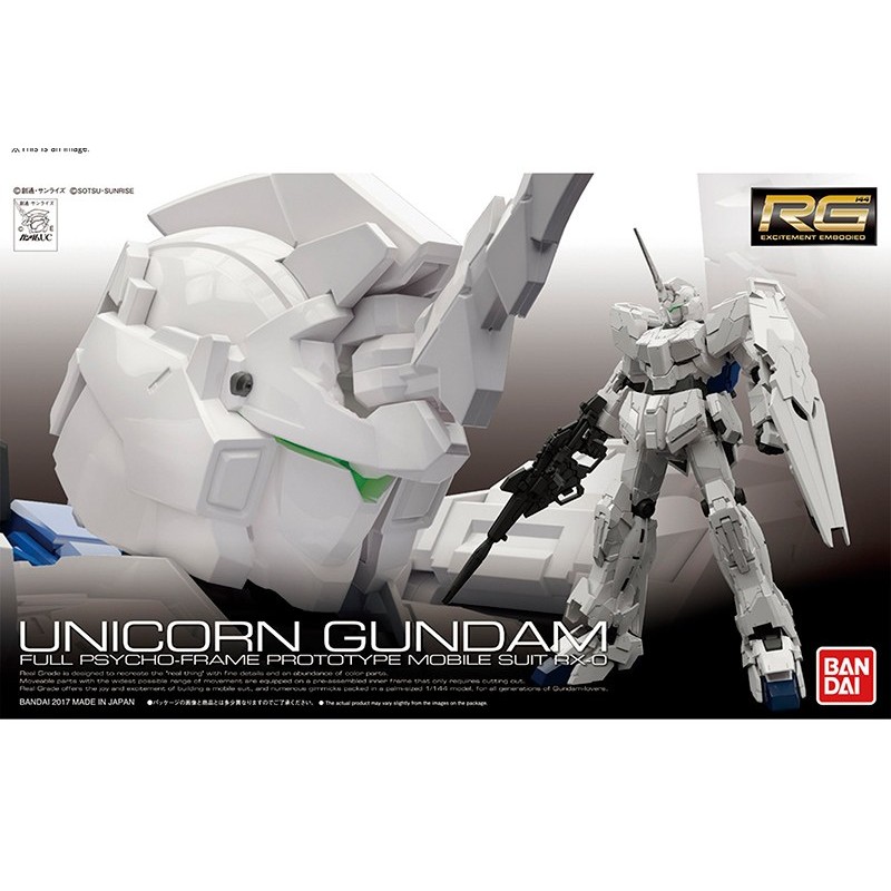 RG RX-0 UNICORN GUNDAM 1/144 LIMITED EDITION PACKAGE