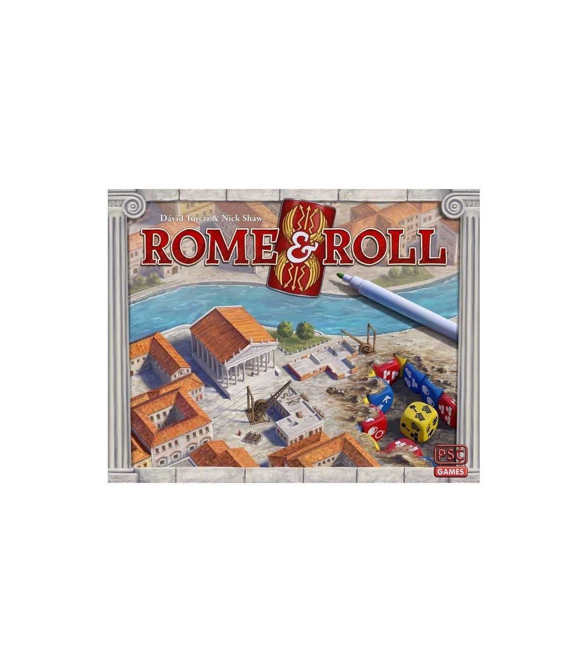 Rome & Roll - Gioco Roll & Write Strategico per 1-4 Giocatori, Ricostruisci Roma dopo l'Incendio del 64 d.C.