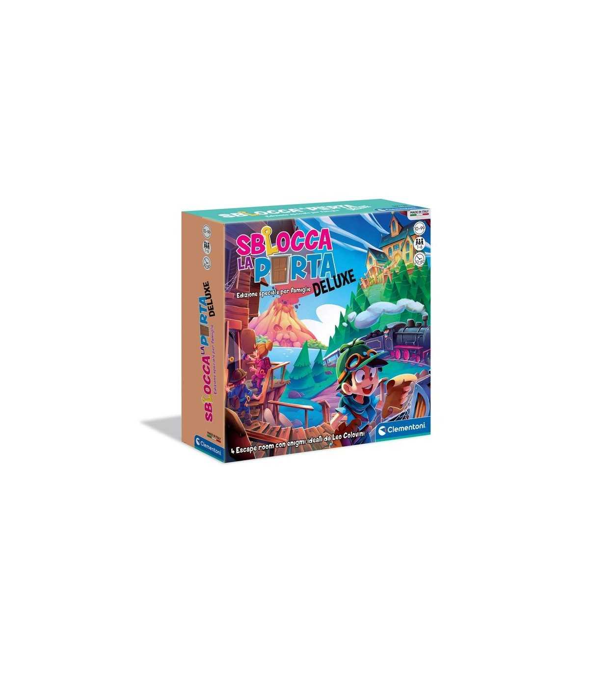 Sblocca la Porta - Deluxe di Clementoni: Gioco di Investigazione per 1-6 Giocatori, Enigmi e Avventure in Famiglia!