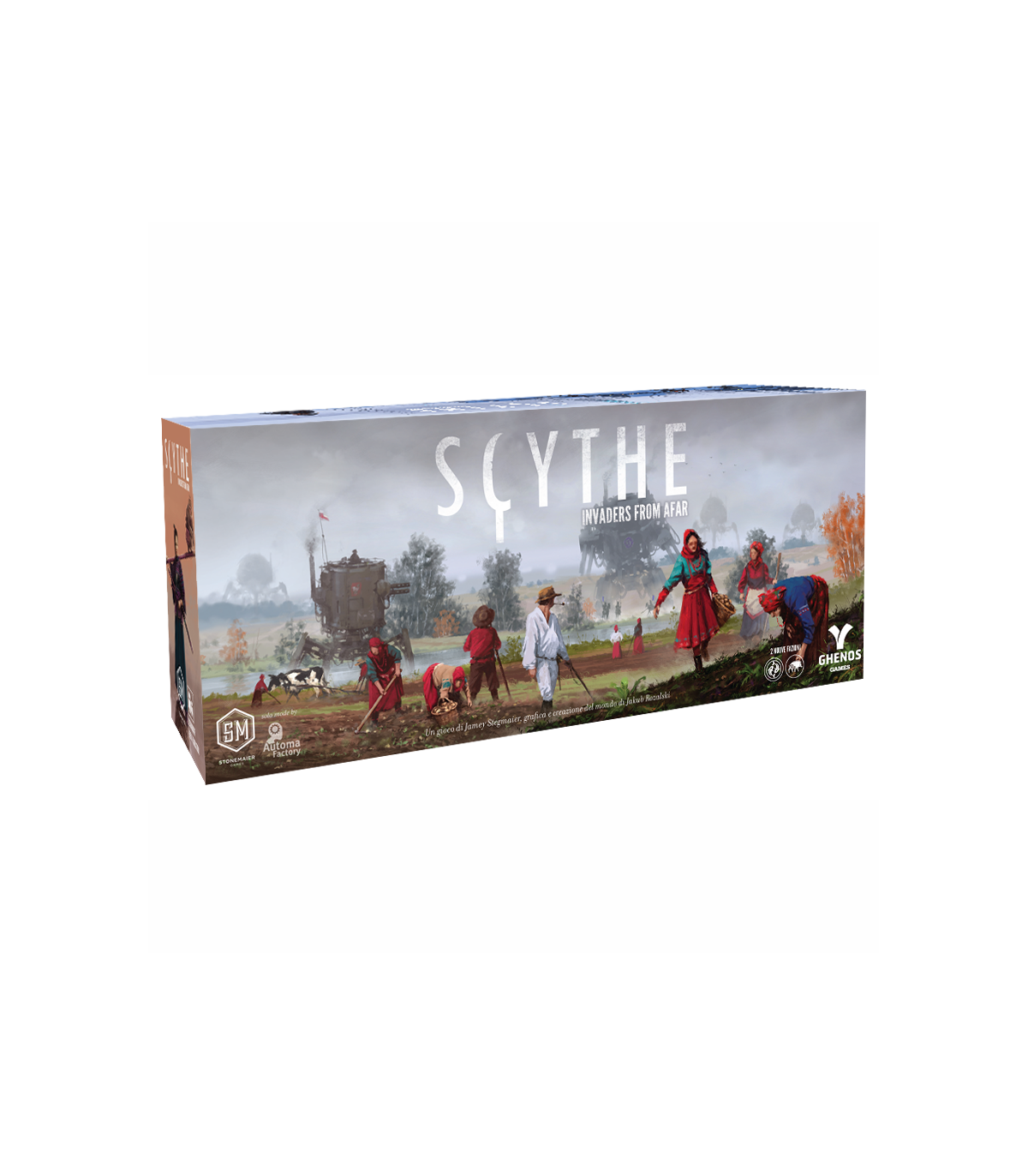 Scythe: Invaders from Afar - Espansione con Nuove Fazioni Albione e Togawa, 1-7 Giocatori, Strategia e Miniature