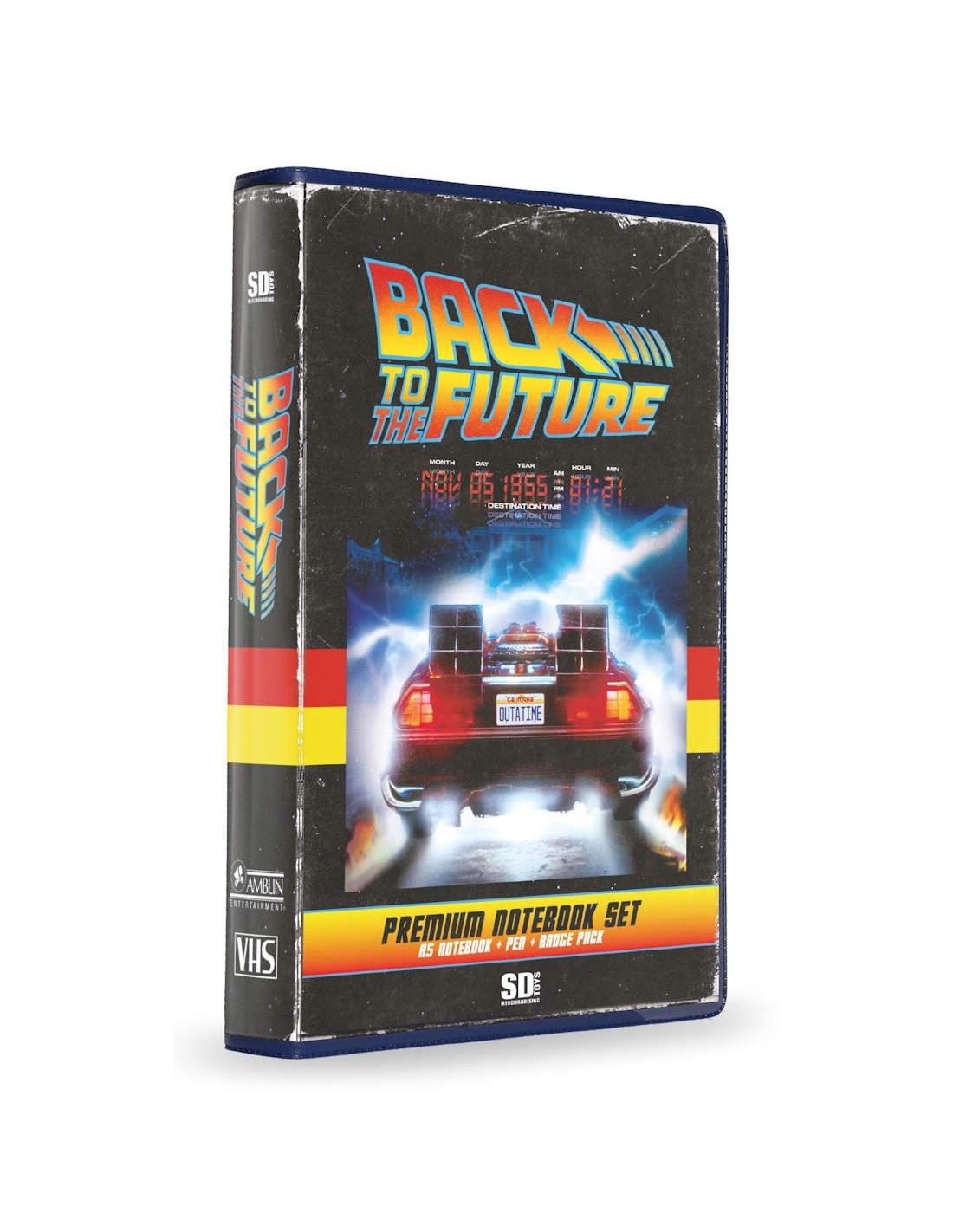 SD TOYS BACK TO THE FUTURE STATIONERY VHS NOTEBOOK SET NEW