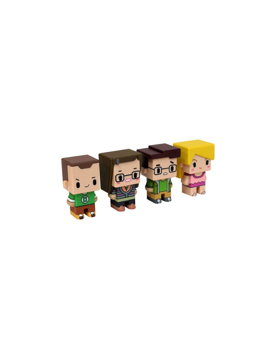 SD TOYS BIG BANG THEORY SET MINI FIGURES 7 CM 4 PACK 001 PIXEL NEW