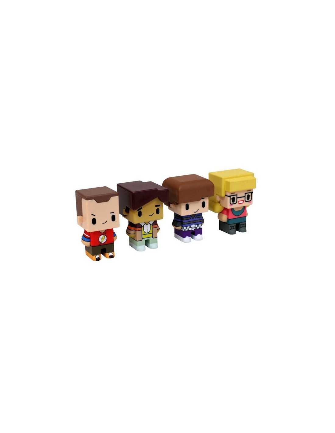 SD TOYS BIG BANG THEORY SET MINI FIGURES 7 CM 4 PACK 002 PIXEL NEW