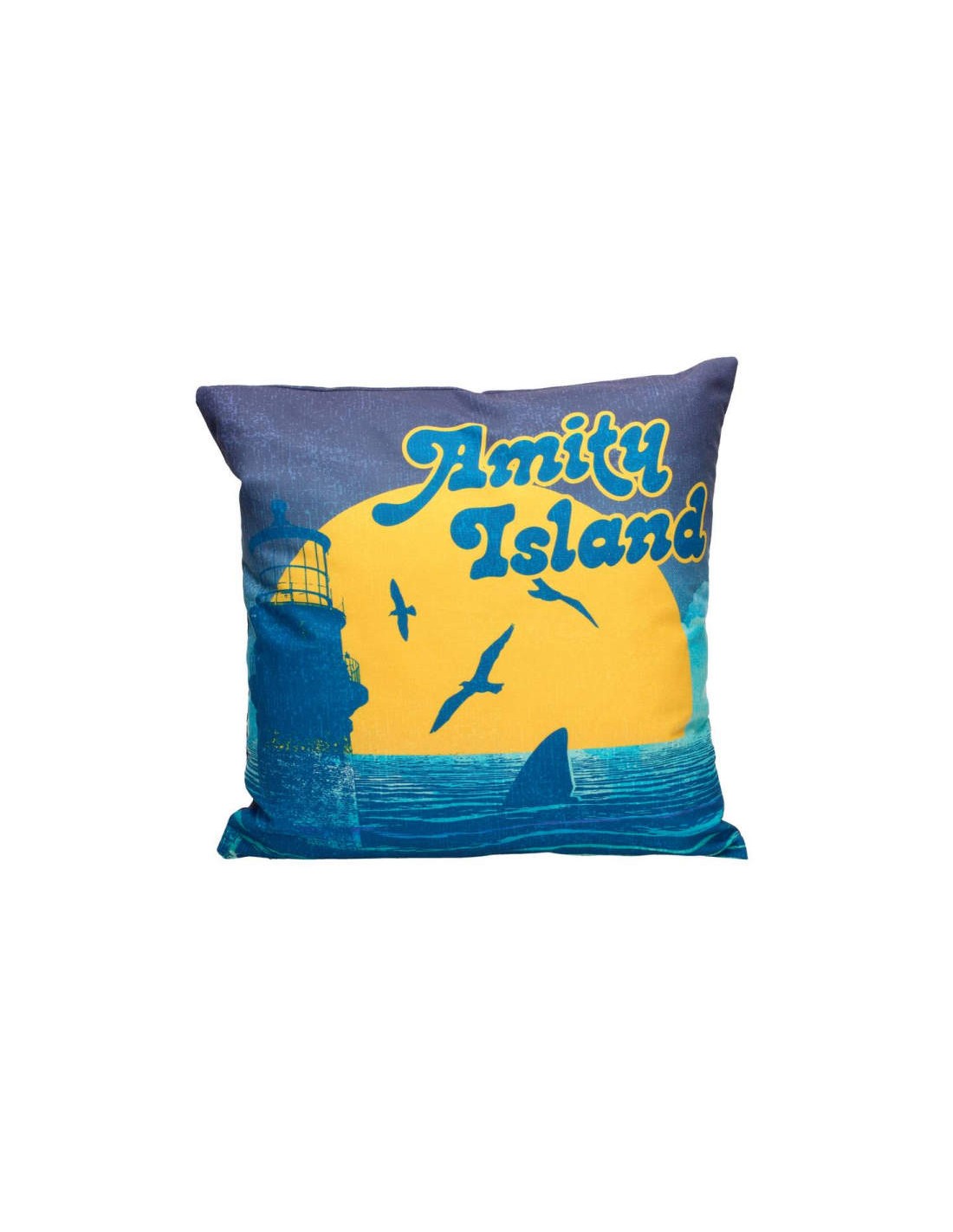 SD TOYS JAWS LO SQUALO AMITY ISLAND CUSCINO 40 X 40 Cushion PILLOW NEW