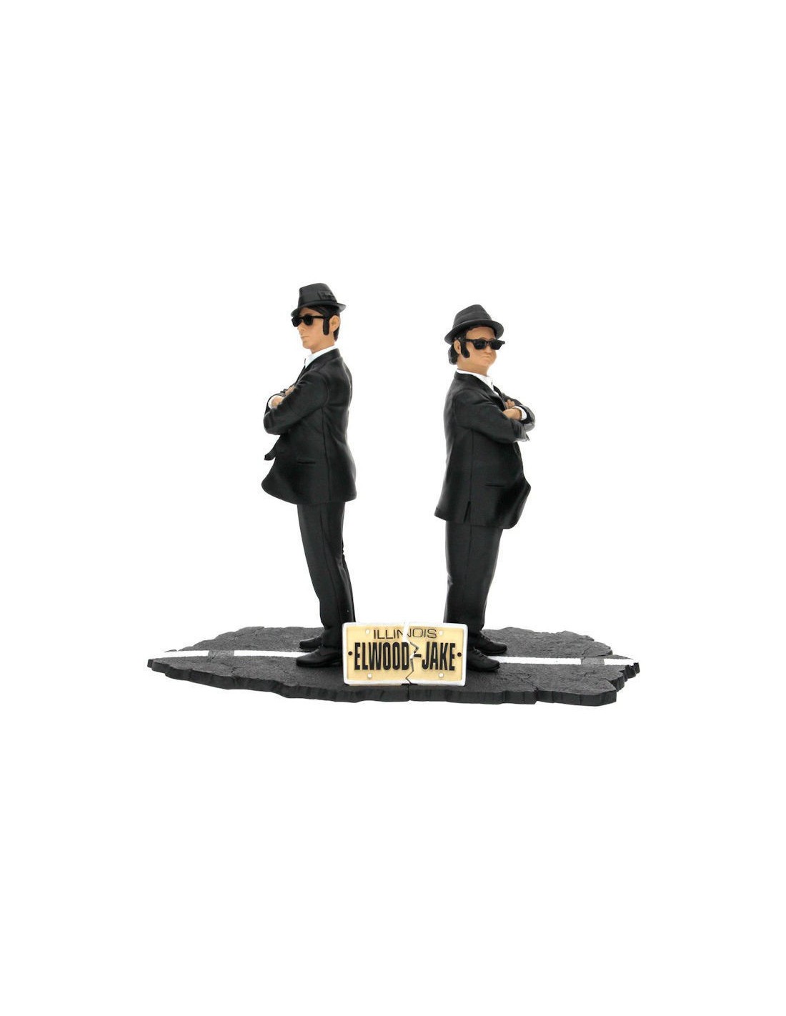 SD TOYS THE BLUES BROTHERS JAKE & ELWOOD PVC STATUE 17 CM NEW NUOVO