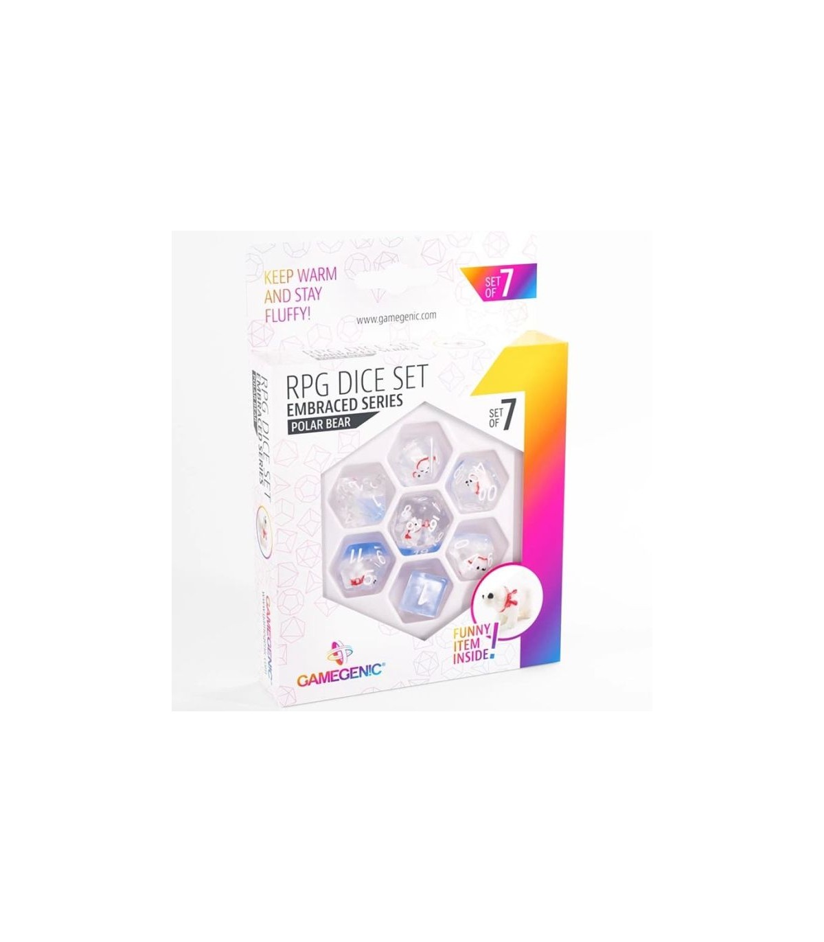 Set di Dadi Gamegenic Embraced Series - Polar Bear