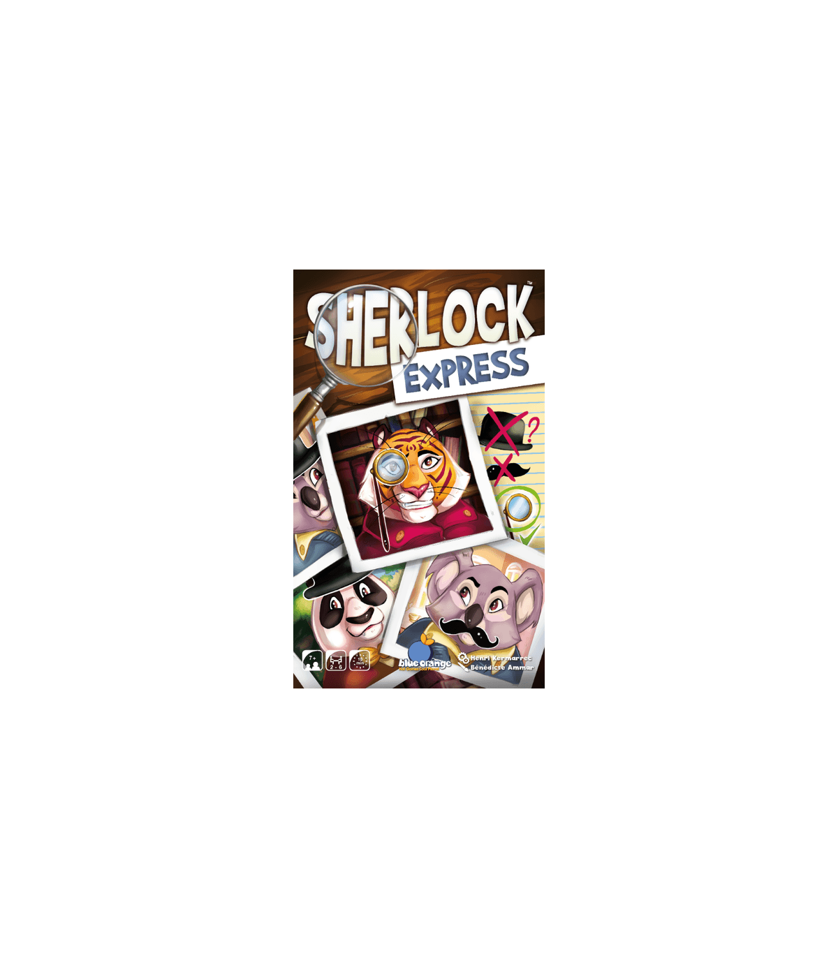 Sherlock Express - Gioco di Deduzione per 2-6 Giocatori, Divertimento in 10 Minuti, Adatto dai 7 Anni - Ghenos Games