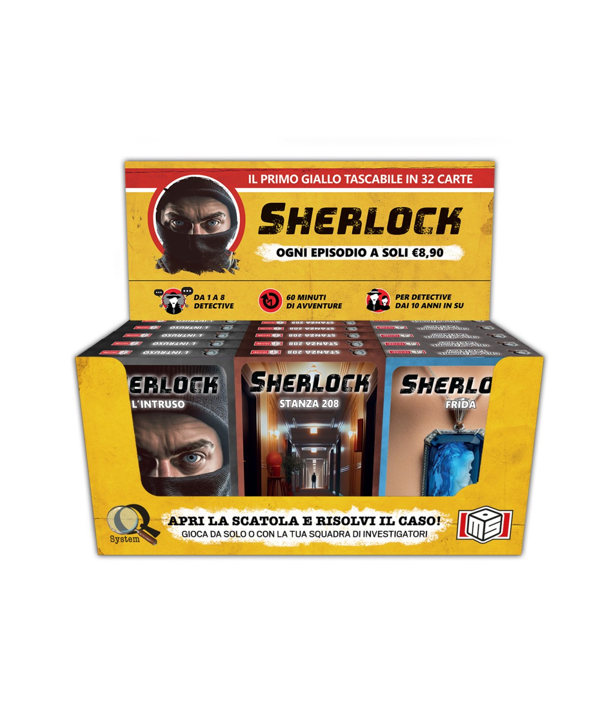 SHERLOCK - SERIE 4 - ESPOSITORE DA 15 PEZZI (3 EPISODI X 5 PZ CAD)