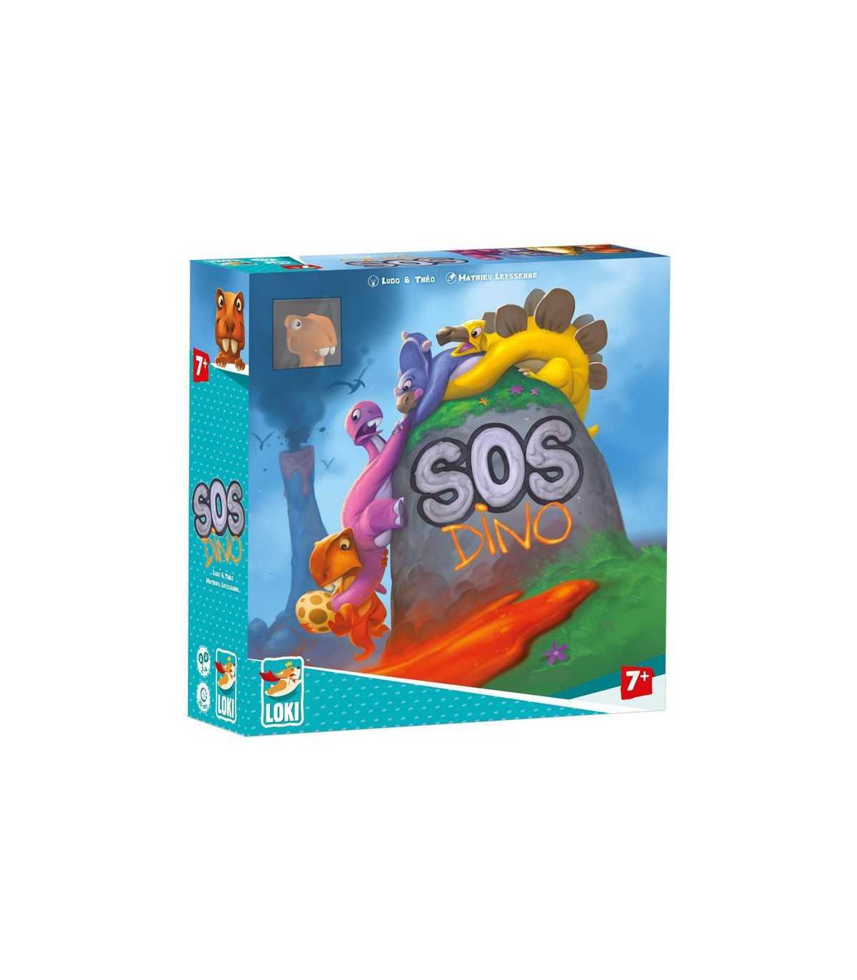 SOS Dino - Gioco Cooperativo per Famiglie, Salva i Dinosauri! Da 1 a 4 Giocatori, Età 7+, Durata 25 Minuti, Ludovic Maublanc.