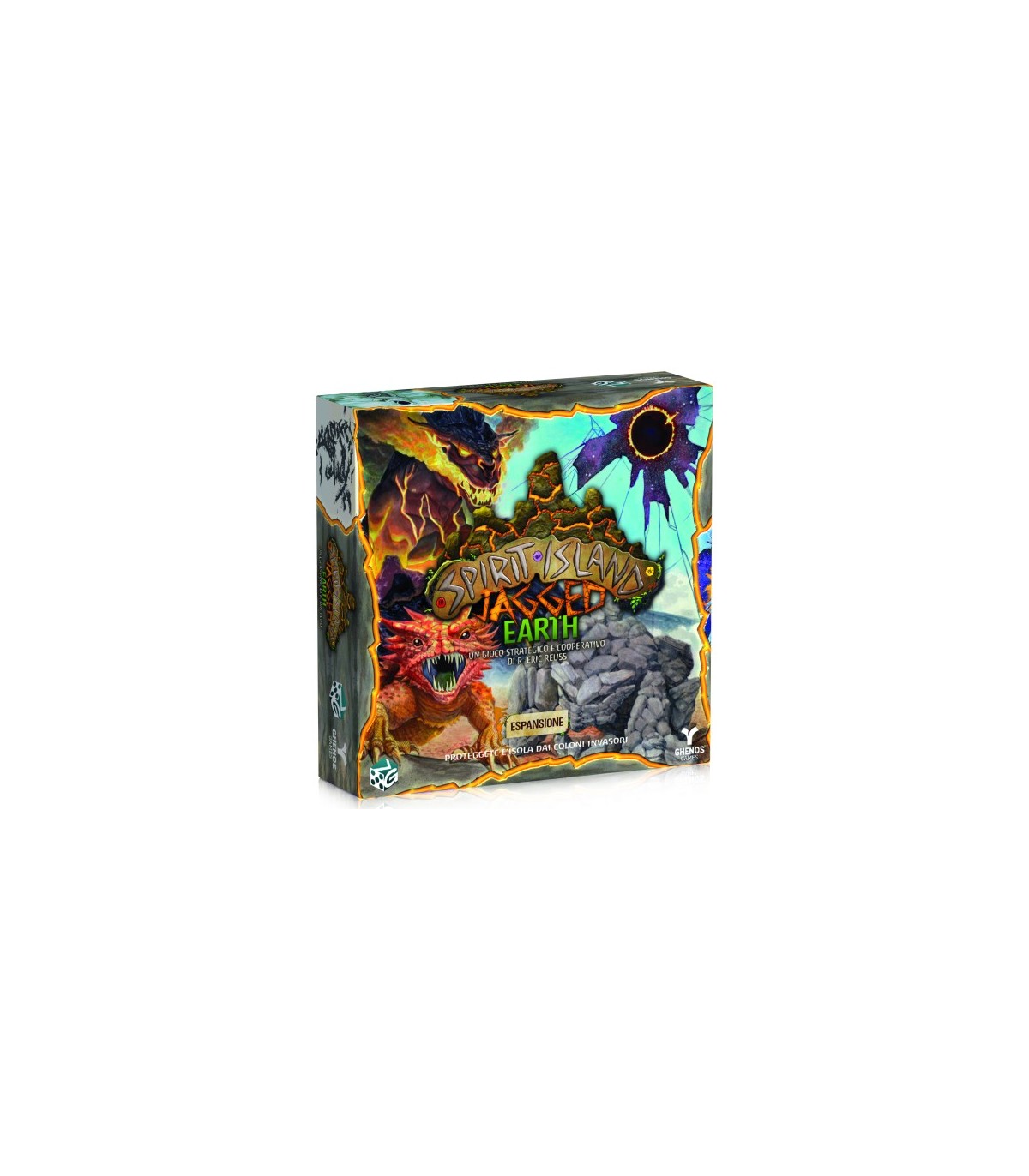 Spirit Island: Jagged Earth - Espansione Cooperativa per 1-6 Giocatori, Nuovi Spiriti e Meccaniche Avvincenti!