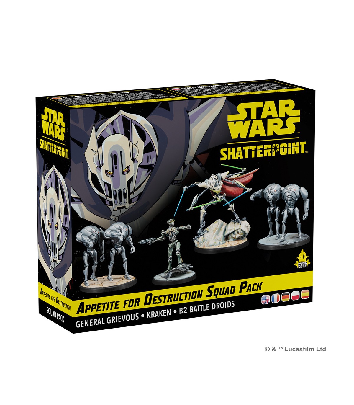 Star Wars: Shatterpoint - Appetite for Destruction - Set Generale Grievous e Droidi - Gioco Strategico - Miniature da Montare -